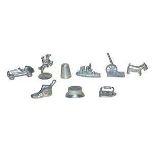 1974 Monopoly Vintage Replacement Parts 9 Game Pieces Game Tokens Parker Brother